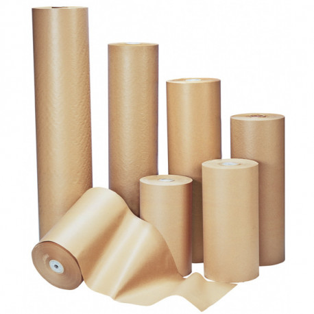 Papier kraft brun en rouleau 70g/m² 100cm x 100m