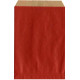 Sachet kraft rouge 12 x 4,5 x 20 cm