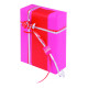 Papier cadeau kraft duo rouge/fushia 70 cm x 50 m